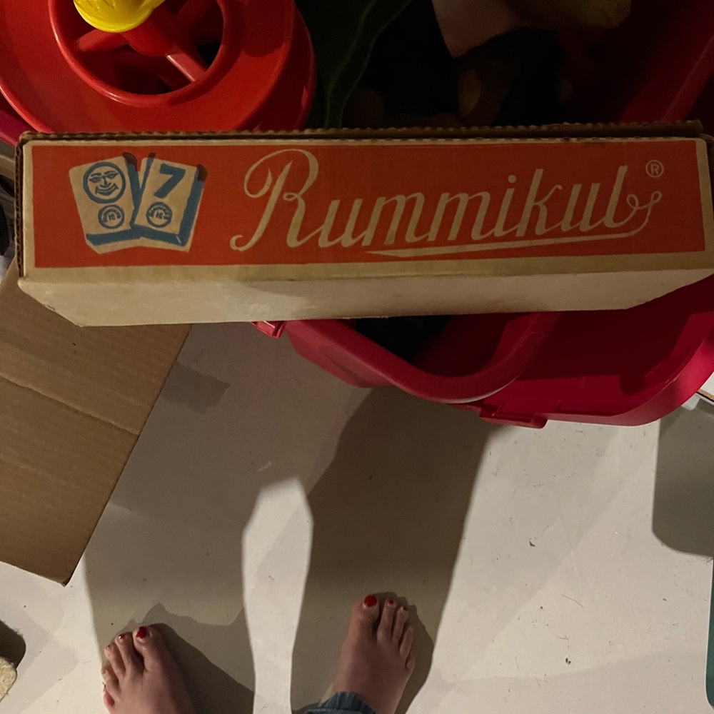 Rummikub Game Set with Orange Box